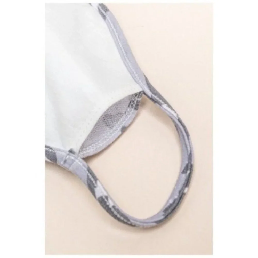 Washable Reusable Face Mask Protective Filter Pocket Fashion Color Stone Gray